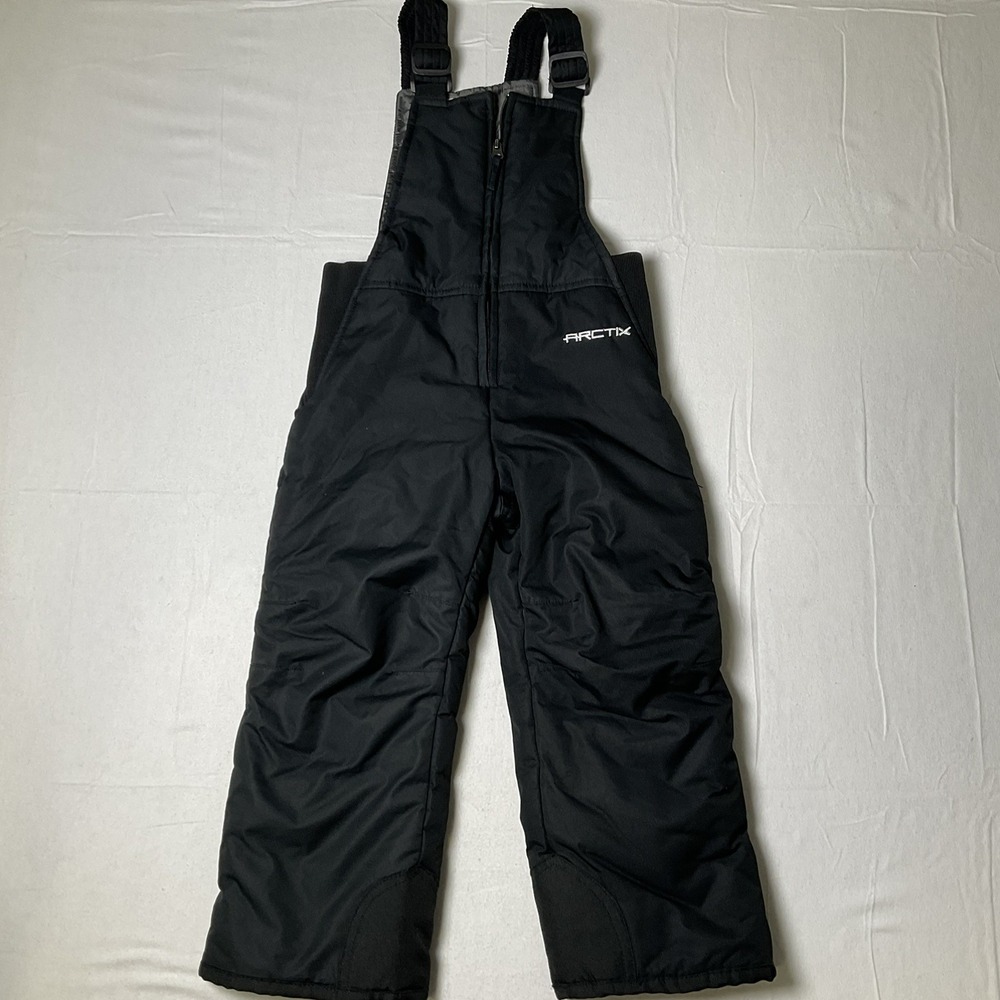 Arctix Snow Bib Waterproof Ski Pants Black 4T Toddler Kid's Winter Snowboard 542